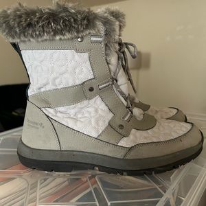 Silver and Grey Bearpaw Snow Boots